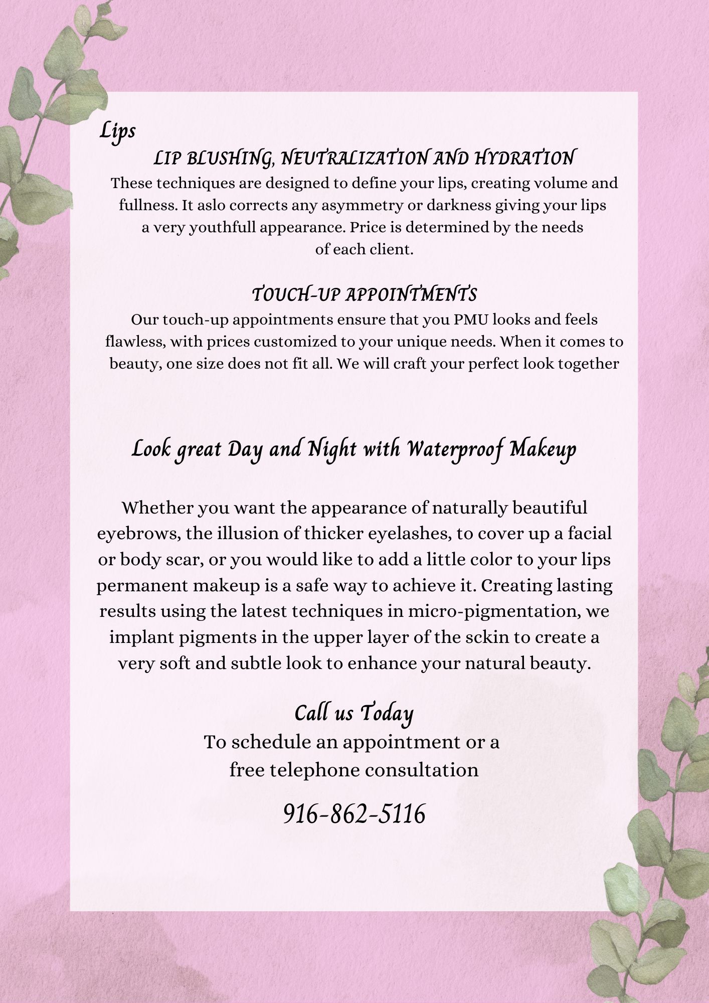 Second image of service list for Permanent make-up